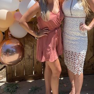 Rusty short float romper